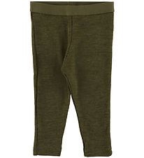 Joha Leggings - Rib - Wool - Moss Green Joha Leggings - Rib - Wool - Moss Green