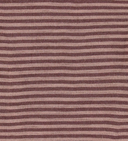 Joha Leggings w. Feet - Wool - Rose w. Stripes