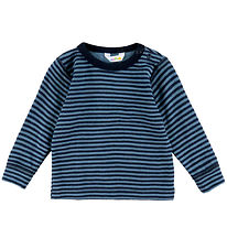 Joha Blouse - Wool - Blue w. Stripes Joha Blouse - Wool - Blue w. Stripes