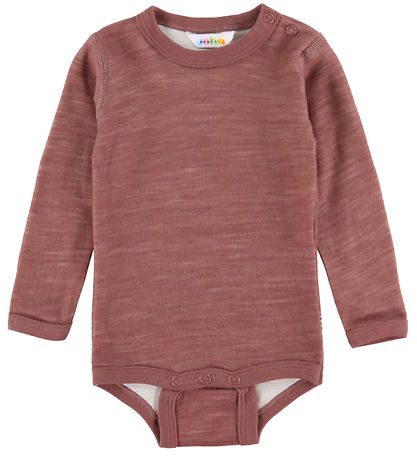 Joha Bodysuit l/s - Wool/Bamboo - Dark Rose Joha Bodysuit l/s - Wool/Bamboo - Dark Rose