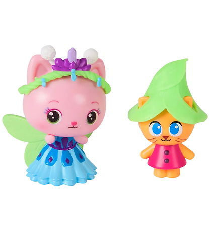 Gabby's Dollhouse Toy Figurine - Queen Kitty Fairy & Kitty Gnome