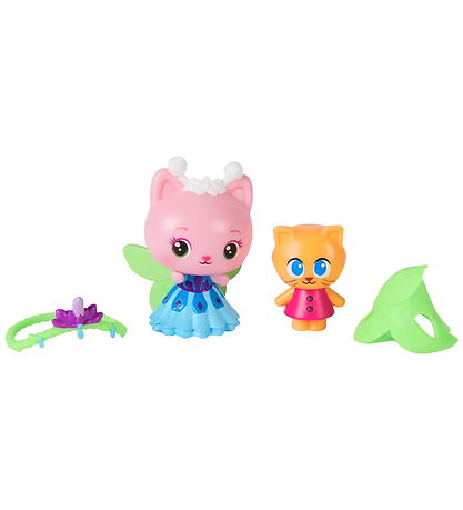 Gabby's Dollhouse Toy Figurine - Queen Kitty Fairy & Kitty Gnome