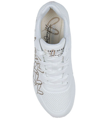 Skechers Shoes - Uno Golden Heart - White/Rose Gold