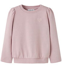 Name It Sweatshirt - NmfVima - Burnished Lilac/Heart Embroidery Name It Sweatshirt - NmfVima - Burnished Lilac/Heart Embroidery