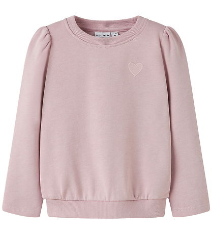 Name It Sweatshirt - NmfVima - Burnished Lilac/Heart Embroidery Name It Sweatshirt - NmfVima - Burnished Lilac/Heart Embroidery