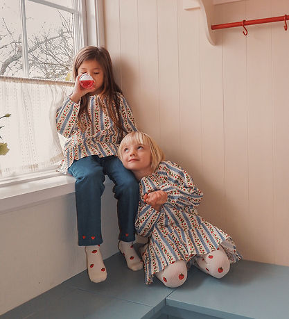 Flöss Trousers - Vilma - Denim - Mid Blue Strawberry