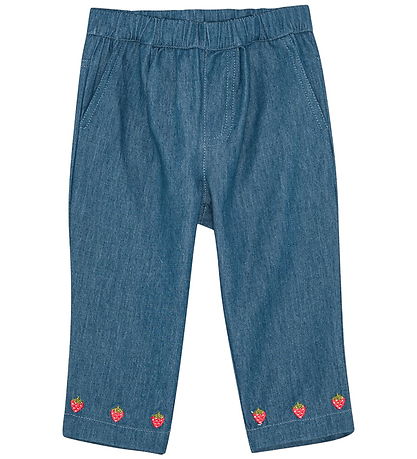 Flöss Trousers - Vilma - Denim - Mid Blue Strawberry