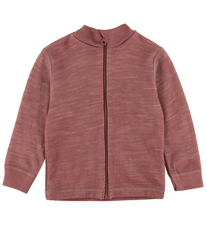 Joha Cardigan - Ull/Bambus - Dökkt Rose