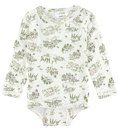 Body m/l Joha - Laine/Soie - Off White av. Arbres Body m/l Joha - Laine/Soie - Off White av. Arbres