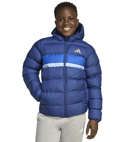 adidas Performance Puffer Jacket - Dark Blue/Royal Blue/Glow Blu