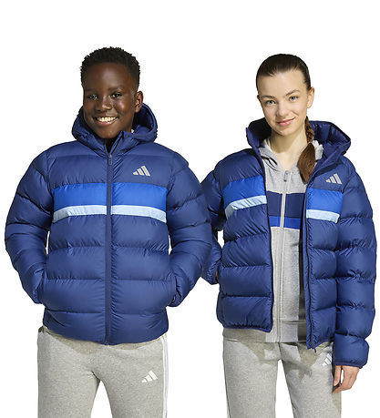 adidas Performance Puffer Jacket - Dark Blue/Royal Blue/Glow Blu