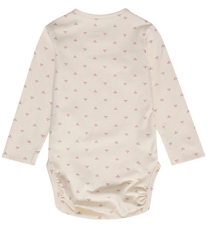 Hummel Bodysuit l/s - HmlMini Bee - Whitecap Gray w. Logo