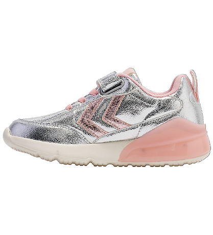 Hummel Sko m. Lys - Dagslys Glitter Jr - Sølv