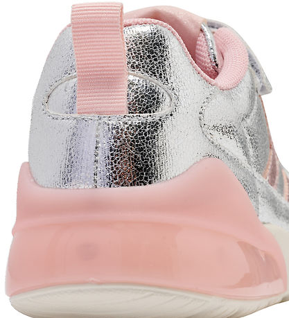Hummel Sko m. Lys - Dagslys Glitter Jr - Sølv