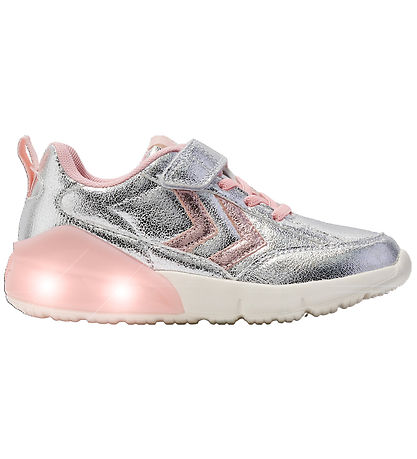 Hummel Shoes w. Light - Daylight Glitter Jr - Silver Hummel Shoes w. Light - Daylight Glitter Jr - Silver
