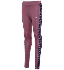 Hummel Leggings - HmlJR Mix - Vemodig Mauve Hummel Leggings - HmlJR Mix - Vemodig Mauve