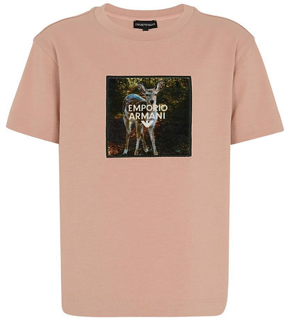 Emporio Armani T-shirt - Mahogany Rose w. Print