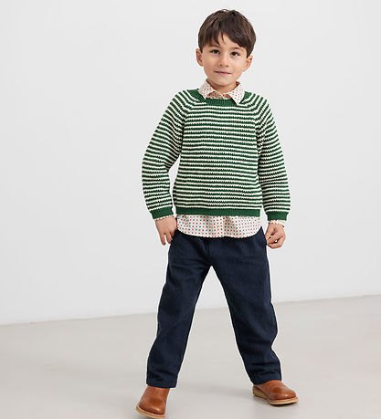 MarMar Trousers - Plano - Dark Blue Stripe