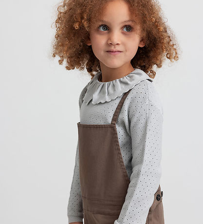 MarMar Blouse - Gebreid - Toro - Aluminium m. Pointelle