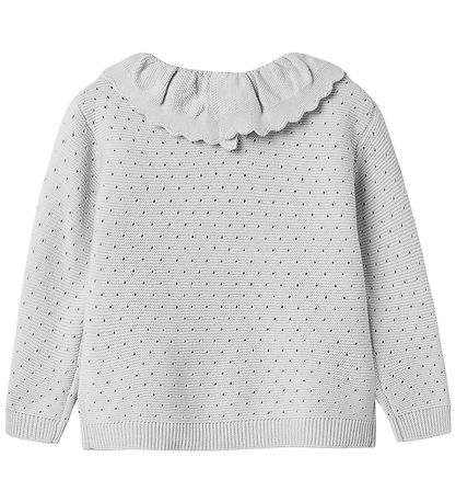 MarMar Blouse - Knitted - Toro - Aluminum w. Pointelle