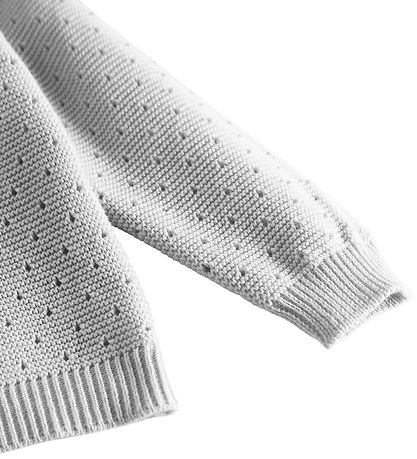 MarMar Blouse - Knitted - Toro - Aluminum w. Pointelle