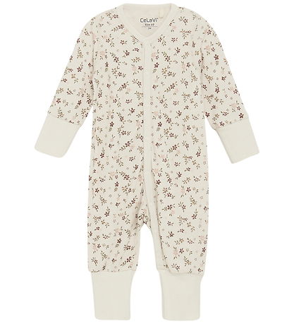 CeLaVi Jumpsuit - Wool - Maroon w. Flowers CeLaVi Jumpsuit - Wool - Maroon w. Flowers