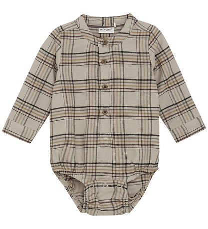 Minymo Hemdbody l/ä - Oxford Tan