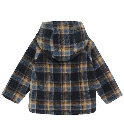 Minymo Fleece Jacket - Parisian Night w. Checs