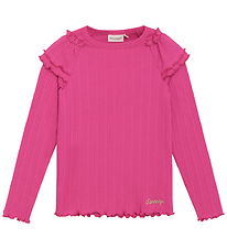 Minymo Blouse - Rib - Fuchsia Fedora Minymo Blouse - Rib - Fuchsia Fedora