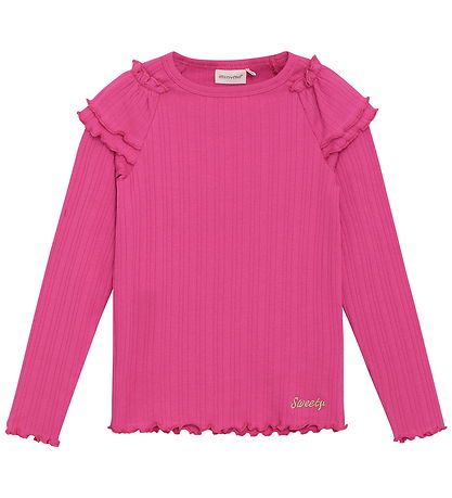 Minymo Blouse - Rib - Fuchsia Fedora