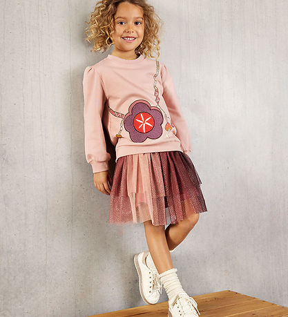 Minymo Tulle Skirt - Withered Rose w. Glitter