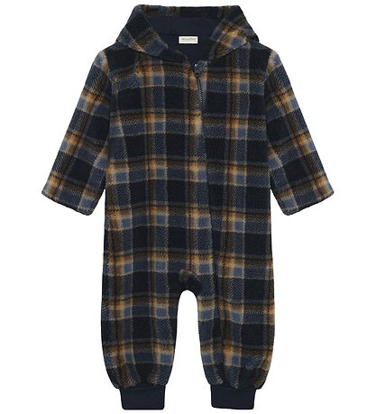 Minymo Fleece Suit - Parisian Night M Checs Minymo Fleece Suit - Parisian Night M Checs