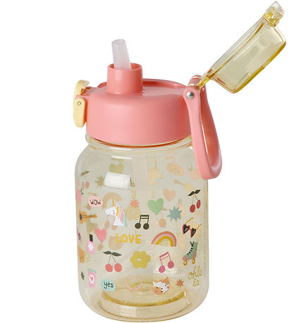 Rice Drinkfles - 700 ml - Unicorn Love - Roze/Geel