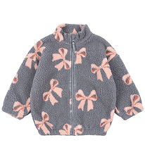 Konges Sløjd Fleecejacke - Jody Teddy - Bella Blue Bow Konges Sløjd Fleecejacke - Jody Teddy - Bella Blue Bow