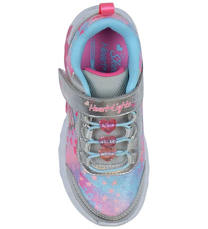 Chaussures av. Lumières Skechers - Heart Joyaux - Argent/Multi Chaussures av. Lumières Skechers - Heart Joyaux - Argent/Multi