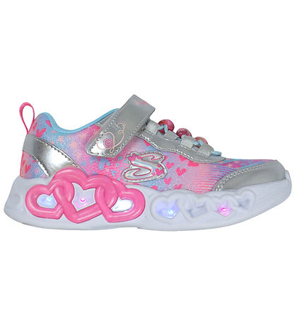 Chaussures av. Lumières Skechers - Heart Joyaux - Argent/Multi Chaussures av. Lumières Skechers - Heart Joyaux - Argent/Multi