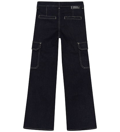 Jeans Indian Blue Jeans - Coupe large - Dark Blue Denim Jeans Indian Blue Jeans - Coupe large - Dark Blue Denim