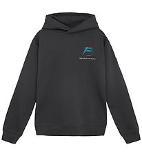 Indian Blue Jeans Hoodie - Phantom w. Print Indian Blue Jeans Hoodie - Phantom w. Print