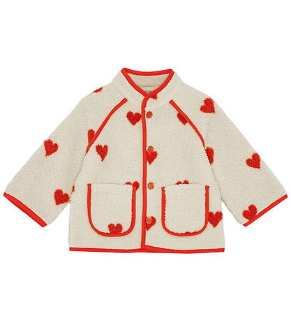 Flöss Fleece Jacket - Simone - Soft White Heart