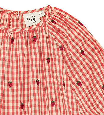Flöss Dress - Molly - Berry Gingham w. Checs