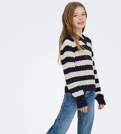 Kids Only Blouse - Knitted - Cook Janny - Night Sky/Tofu Kids Only Blouse - Knitted - Cook Janny - Night Sky/Tofu