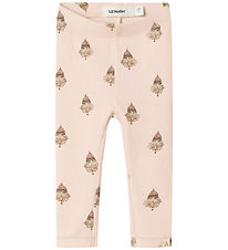 Lil' Atelier Leggings - Rib - NbfLavo - Pastel Pergament M. Kló