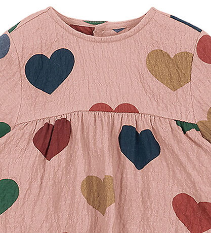Konges Sløjd Summer Romper - Elin - Coeur Rose Colore Konges Sløjd Summer Romper - Elin - Coeur Rose Colore