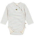 Konges Sløjd Wickelbody l/ä - Basic - Stripe Blue Konges Sløjd Wickelbody l/ä - Basic - Stripe Blue