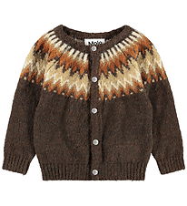 Molo Cardigan - Knitted - Wool - Bay - Browns