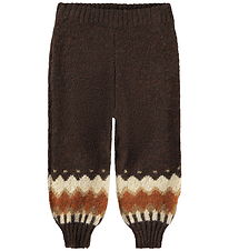 Molo Trousers - Knitted - Wool - Signy - Browns