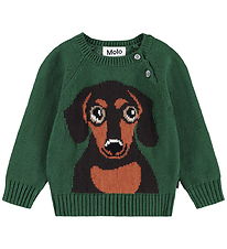 Molo Blouse - Knitted - Wool/Cotton - Dachshund Puppy Molo Blouse - Knitted - Wool/Cotton - Dachshund Puppy