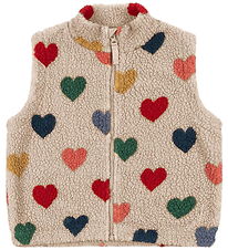 Konges Sløjd Fleeceweste - Jody Teddy - Bon Coeur Coloré Konges Sløjd Fleeceweste - Jody Teddy - Bon Coeur Coloré