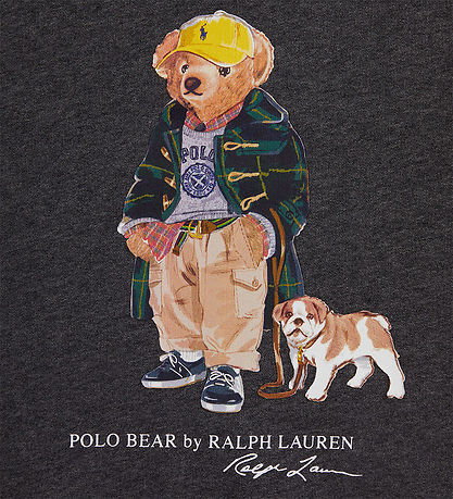 Polo Ralph Lauren Sweatshirt - Classic - Grey w. Soft Toy