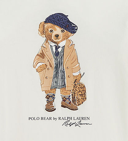 Polo Ralph Lauren Bluse - Madison - Weiß m. Print